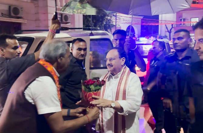 JP Nadda CG Visit : जेपी नड्डा एक दिवसीय दौरे पर पहुंचे हैं छत्तीसगढ़, आज उन्होंने नालंदा परिसर का भ्रमण कर छात्रों से मिलकर चर्चा की