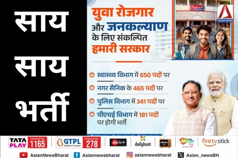 छत्तीसगढ़ सरकार अब रिक्त पदों पर करेगी साय-साय भर्ती...