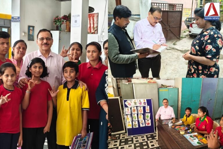 आओ बांटे खुशियां : कोपल वाणी, सुंदर नगर, रायपुर में मूकबधिर के बीच एशियन न्यूज़ की टीम