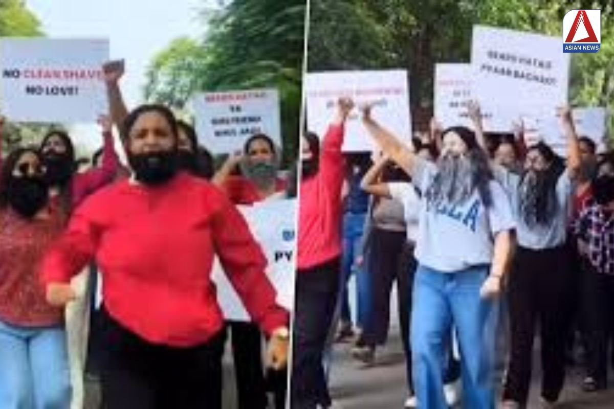 बियर्ड या गर्लफ्रैंड : इंदौर में लड़कियों की अनोखी रेली...देखें वीडियो....