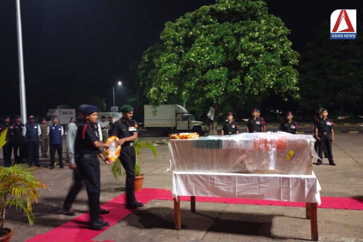 शहीद जवान का पार्थिव शरीर रायपुर से दुर्ग के लिए रवाना