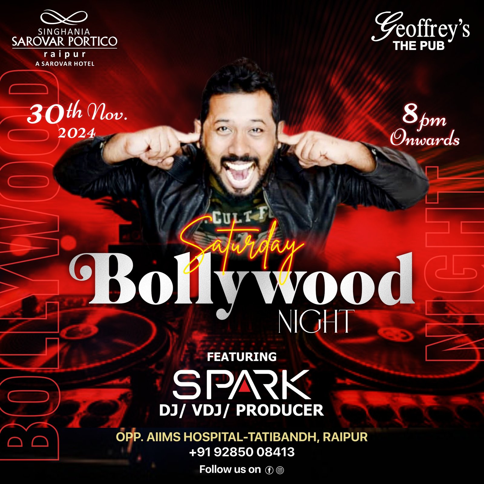 सिंगानिया सरोवर पोर्टिको, रायपुर में शनिवार को धमाकेदार बॉलीवुड नाइट का होने जा रहा आयोजन...जानें खासियत