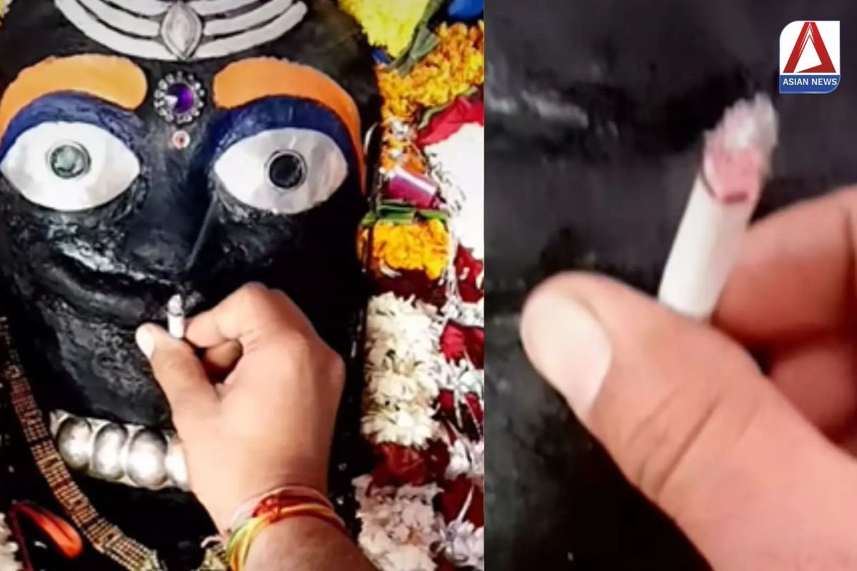 Jabalpur News आस्था से खिलवाड़, काल भैरव की प्रतिमा को सिगरेट पिलाते वीडियो वायरल