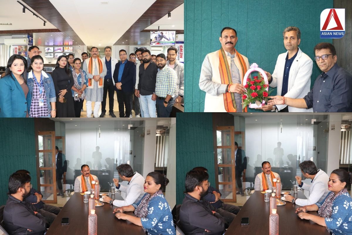 छत्तीसगढ़ के स्वास्थ्य मंत्री श्याम बिहारी जैसवाल का एशियन न्यूज़ ऑफिस आगमन...देखें वीडियो