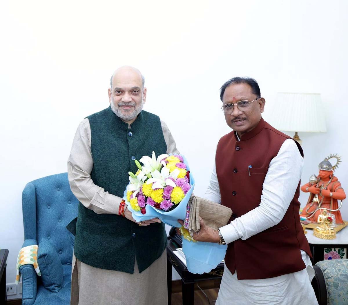 सीएम साय के दिल्ली दौरे का दुसरा दिन, कल केंद्रीय गृह मंत्री अमित शाह से की मुलाक़ात...