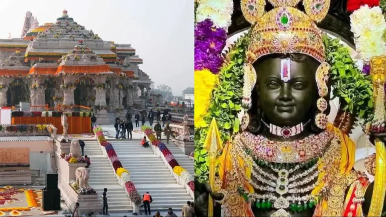 Ayodhya : राम मंदिर प्राण प्रतिष्ठा को एक साल, श्रद्धालुओं की उमड़ी भीड़...