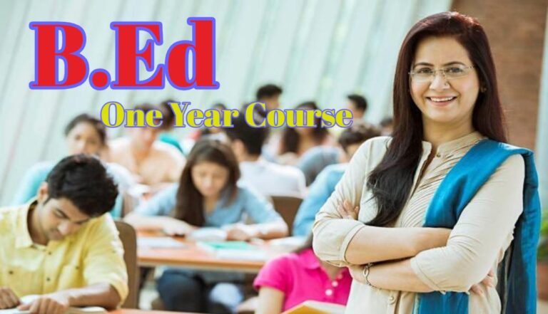 One Year B.Ed Course