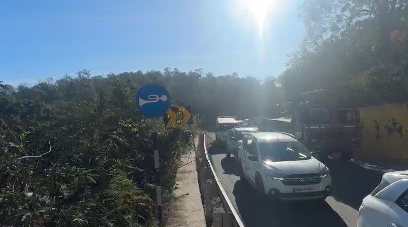 Kanker breaking : केशकाल घाट खुलते ही लगा लंबा जाम.....