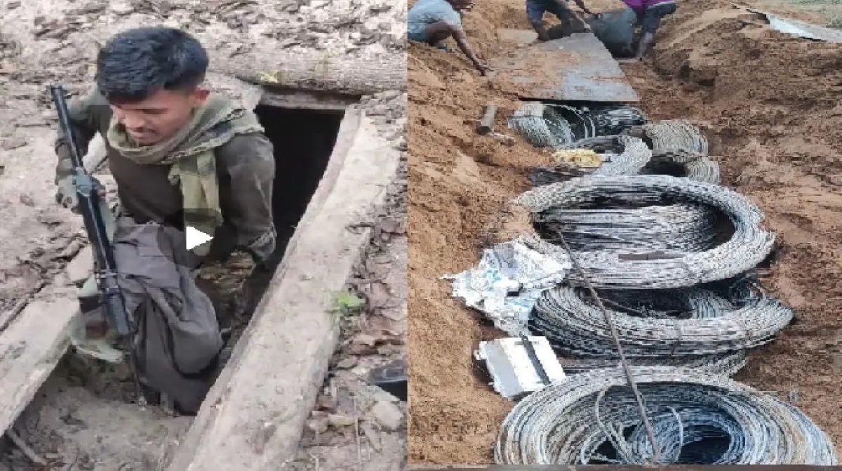 नक्सलियों ने बनाई गाजा जैसी सुरंगें : मुठभेड़ के दौरान सुरंगों में घुसे जवान रह गए हैरान