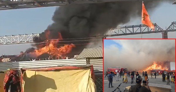 Mahakumbh Big Breaking : प्रयागराज महाकुंभ में लगी भीषण आग, अफरा तफरी का माहौल...