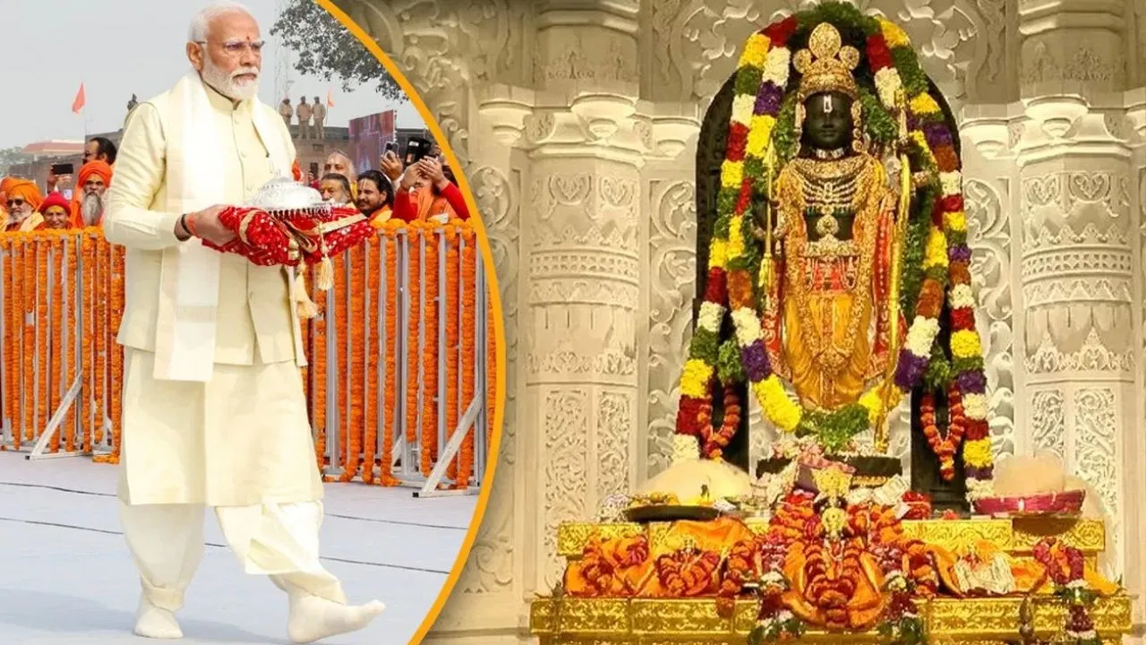Ayodhya: PM Modi extended best wishes on the first anniversary of Ramlala Pran Pratishtha...