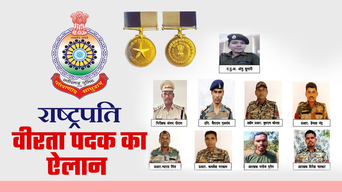 President's bravery medal: डीएसपी अंजू समेत 11 को राष्ट्रपति के वीरता पदक, देखें पदक सूची...
