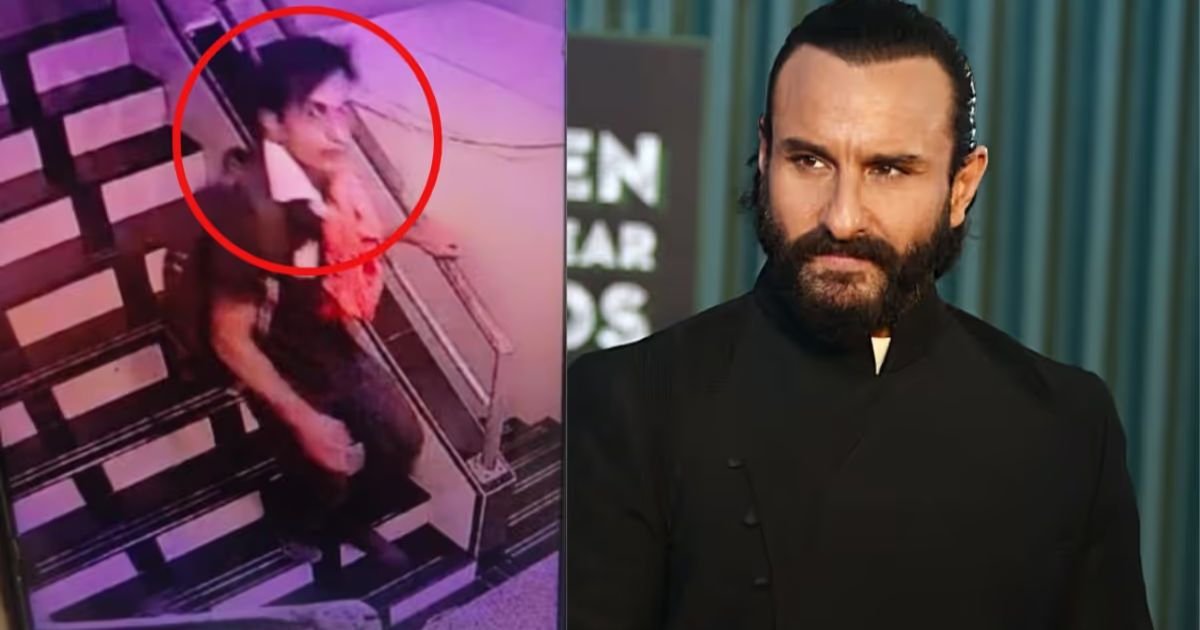 Actor Saif Case Update: हमलावर की पहली तस्वीर, CCTV में कैद....