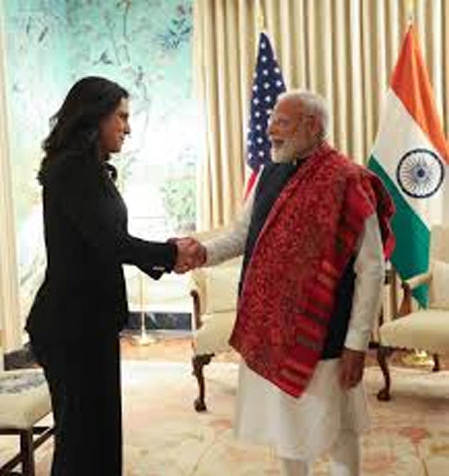 PM Modi America Visit : 2 दिवसीय अमेरिका दौरे पर पीएम मोदी....खुफिया निदेशक से हुई खास मुलाकात.....