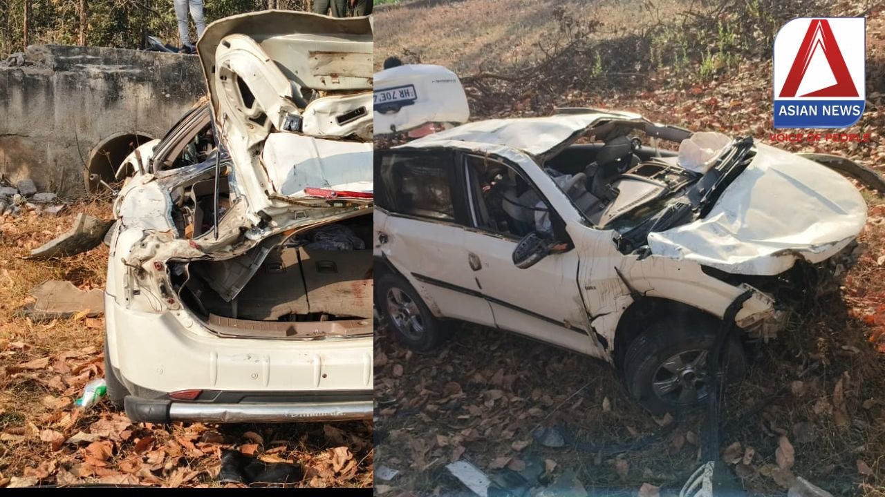 Kondagaon Accident : NH-30 पर भीषण सड़क हादसा, पुल के नीचे गिरी कार, 2 की मौत