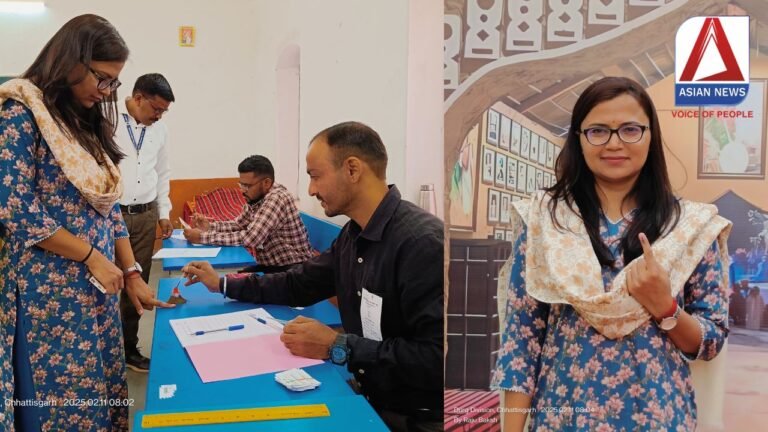 Municipal Elections 2025 : दुर्ग कलेक्टर ऋचा प्रकाश चौधरी ने किया मतदान....