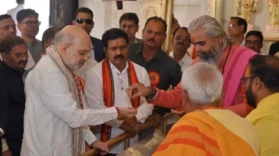 CG News : अमित शाह ने माँ बम्लेश्वरी के दर्शन किए, प्रदेशवासियों की सुख-समृद्धि की कामना की