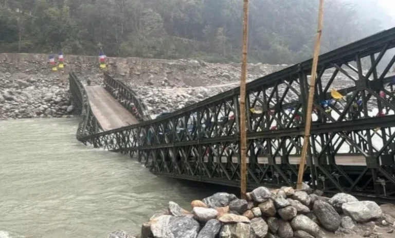 Saklang Bailey Bridge : सिक्किम में तीस्ता नदी पर बना सकलांग बेली ब्रिज ढहा...