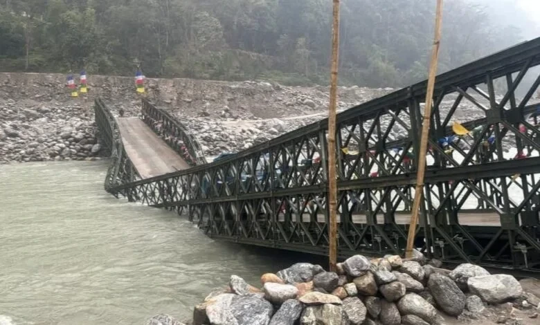 Saklang Bailey Bridge : सिक्किम में तीस्ता नदी पर बना सकलांग बेली ब्रिज ढहा...