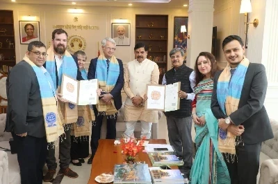 MP News : एमपी टूरिज्म बोर्ड और वी रियल संस्था के बीच हुआ एमओयू...