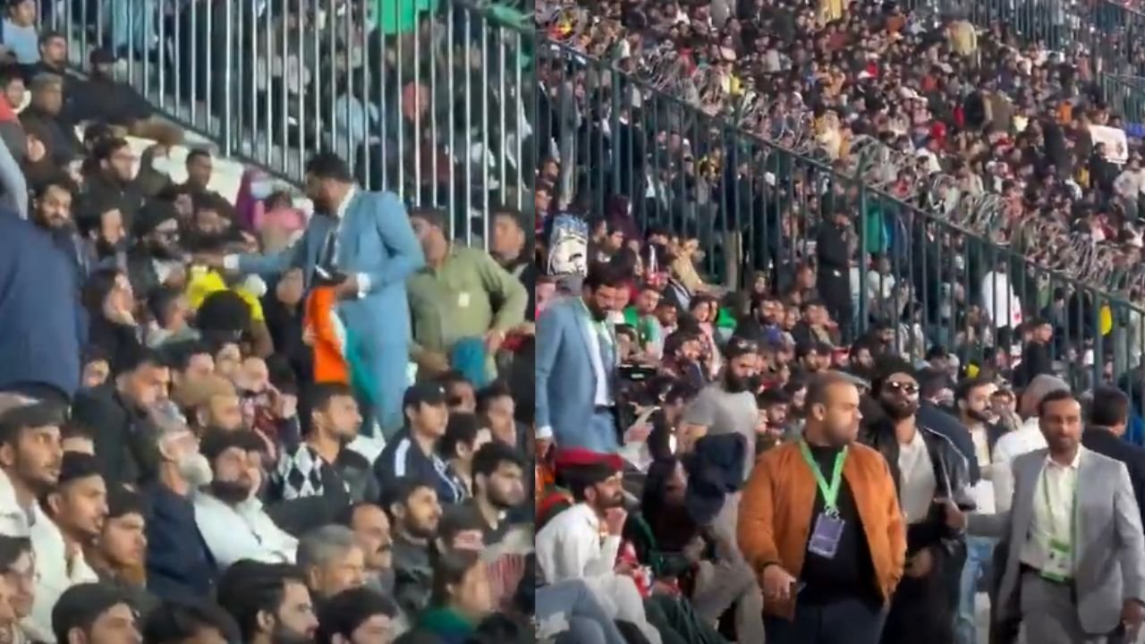 Tiranga Controversy CT 2025: तिरंगे को लेकर फिर विवाद, पाकिस्तानी अधिकारियों की शर्मनाक हरकत, देखें विडियो...