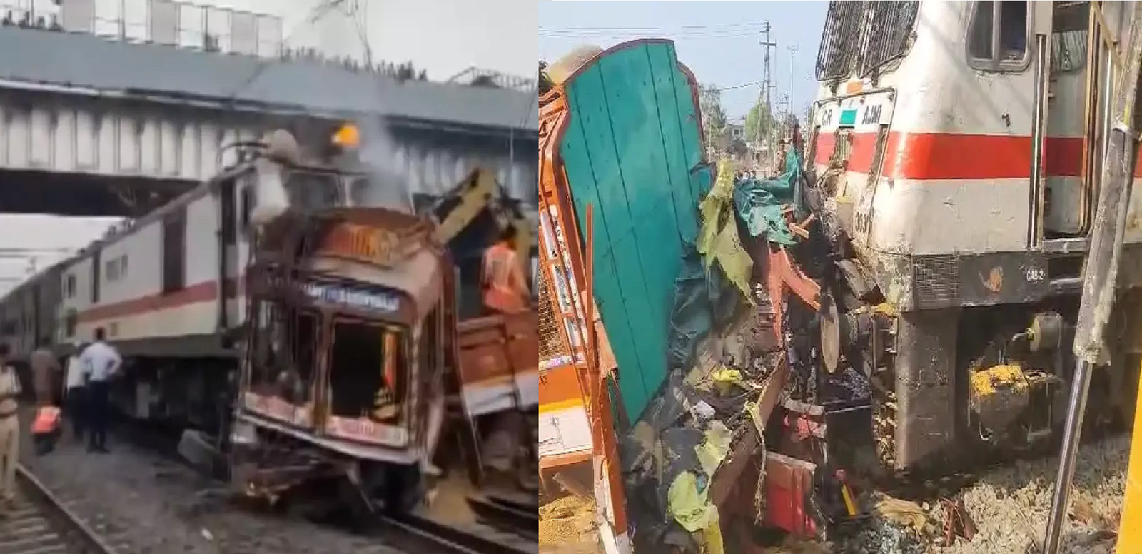 Amravati Express collided with a truck