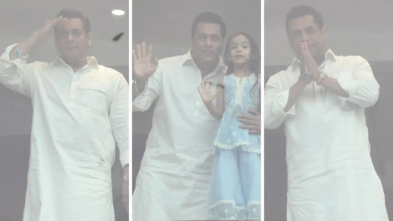 Salman Khan: ईद पर सलमान खान की झलक, बुलेटप्रूफ शीशे के पीछे से फैंस को दी मुबारकबाद...