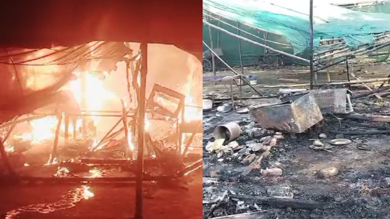 CG News: रतनपुर महामाया मंदिर के पास दुकानों में लगी आग, लाखों का सामान खाक...
