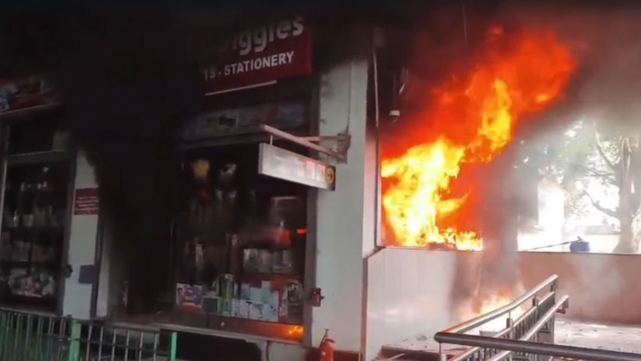 UP News: आईटी मेट्रो स्टेशन के नीचे दुकान में लगी आग, फायर ब्रिगेड ने पाया काबू...