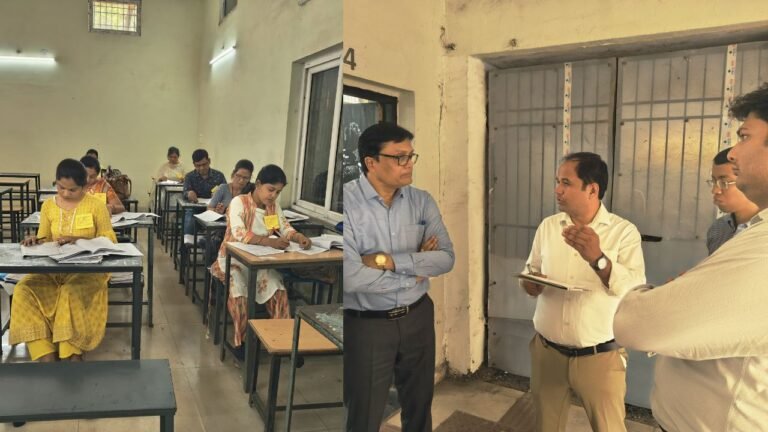 Raipur News: कलेक्टर ने हाई व हायर सेकेंडरी परीक्षा मूल्यांकन केंद्र का किया निरीक्षण...