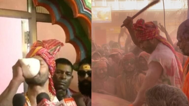Holi 2025: विद्युत जामवाल ने मथुरा में बजाया नगाड़ा, ब्रज की होली में लिया हिस्सा...
