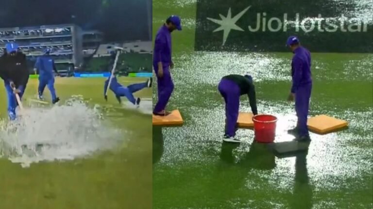 PCB: ऑस्ट्रेलिया-अफगानिस्तान के मैच में बारिश के बाद वाइपर से सुखाया जा रहा था मैदान, देखें वीडियो...