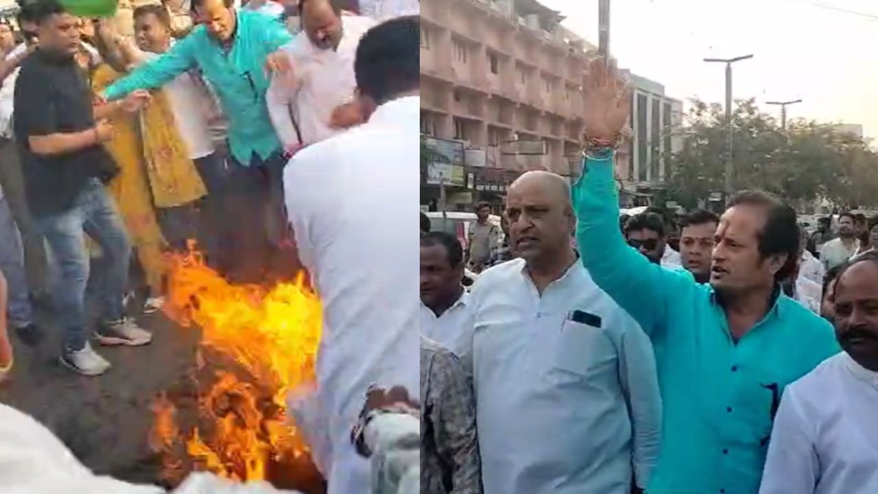 Raipur News: कांग्रेस ने ED और बीजेपी का किया पुतला दहन...