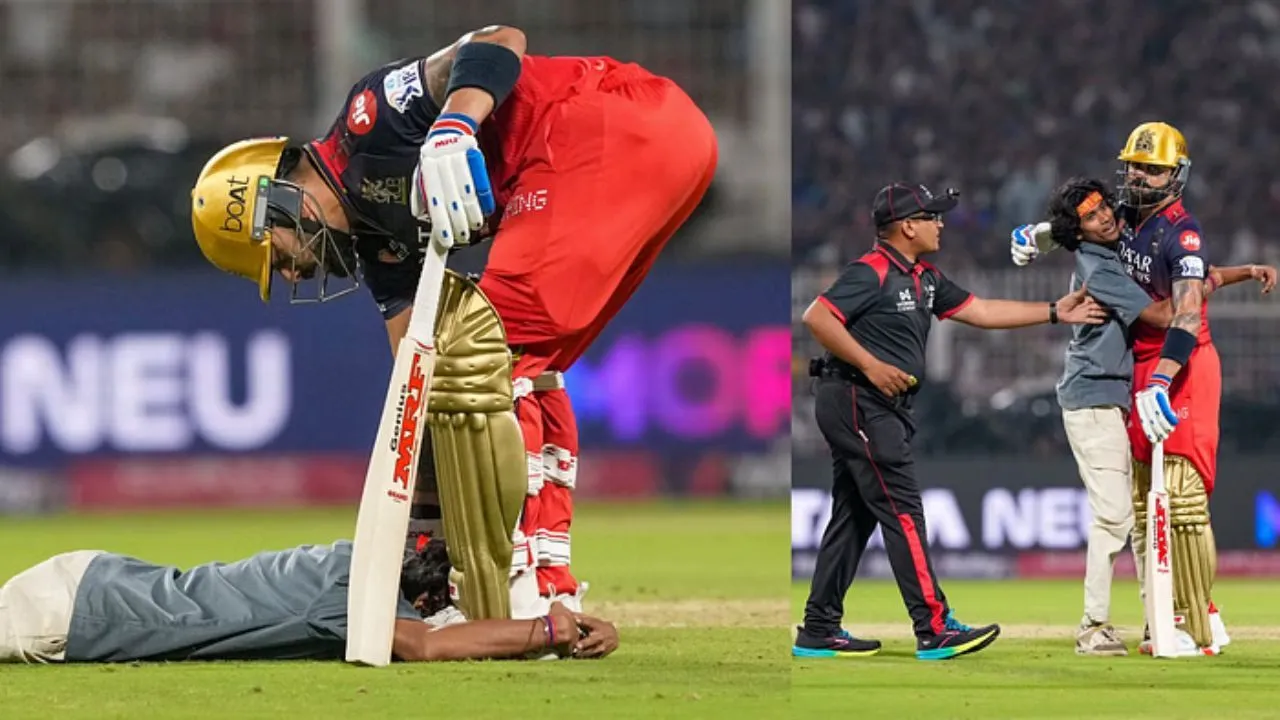 IPL 2025: विराट कोहली के फैन ने तोड़ा सुरक्षा घेरा, कदमों में रख दिया सिर, कोहली ने लगाया गले...