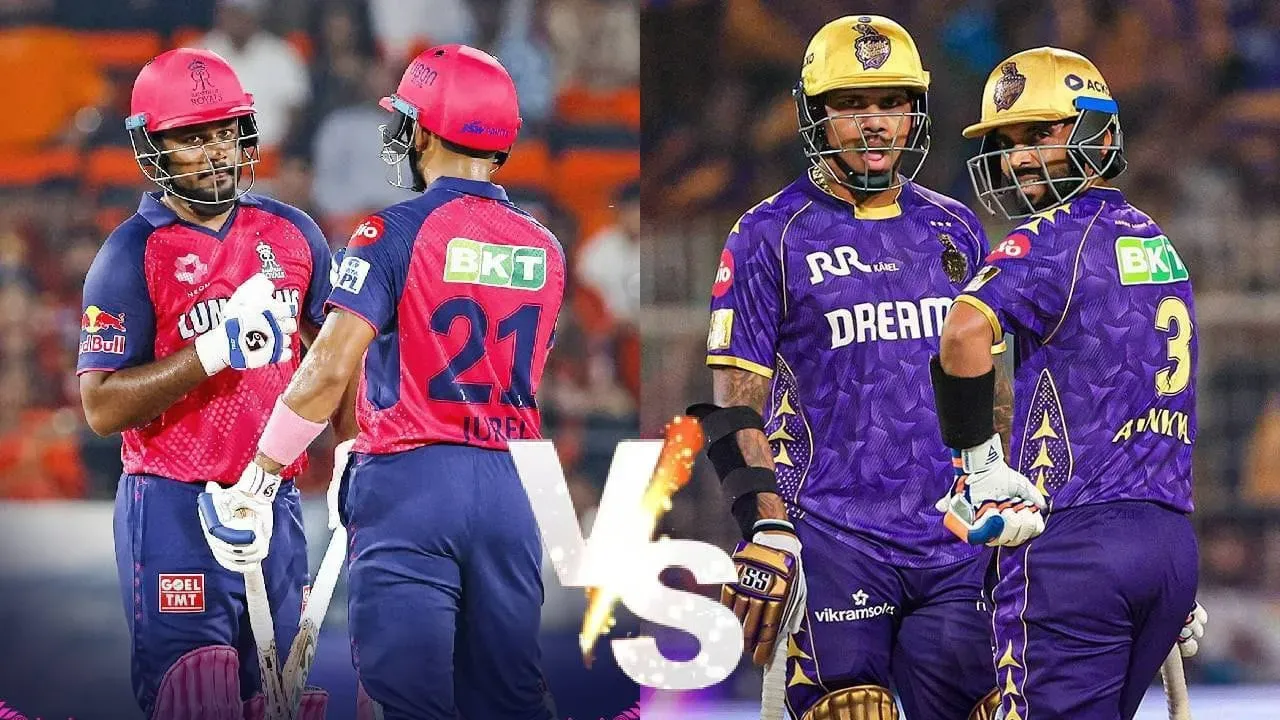 IPL 2025 RR vs KKR: गुवाहाटी में होगा RR और KKR का मुकाबला, जानिए मौसम और पिच का हाल...