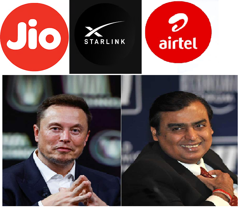 Jio-Airtel-Spacex Jio-Airtel-Spacex
