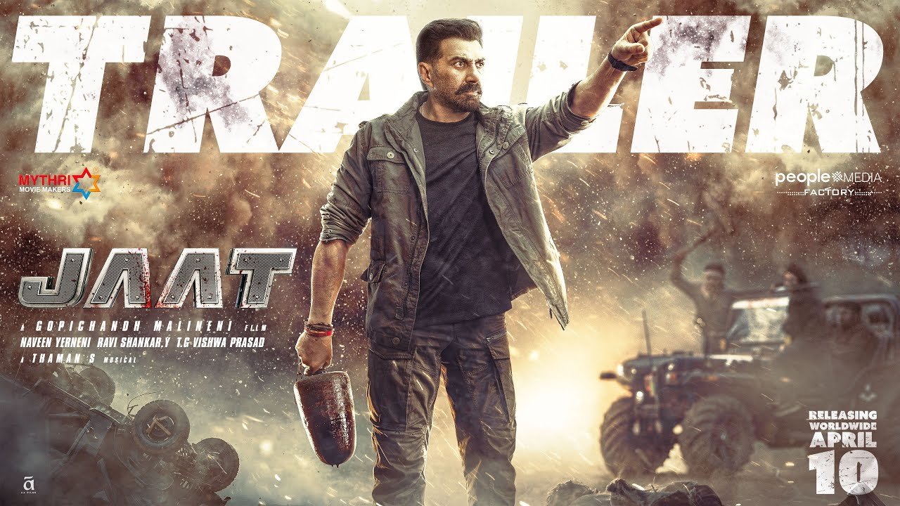 Jaat Trailer : सनी देओल की 'जाट' का ट्रेलर रिलीज, फैंस बोले – साउथ पहुंचा ढाई किलो का हाथ...