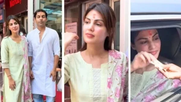 Rhea Chakraborty : CBI से क्लीन चिट मिलने के बाद परिवार के साथ सिद्धिविनायक मंदिर पहुंचीं रिया चक्रवर्ती...
