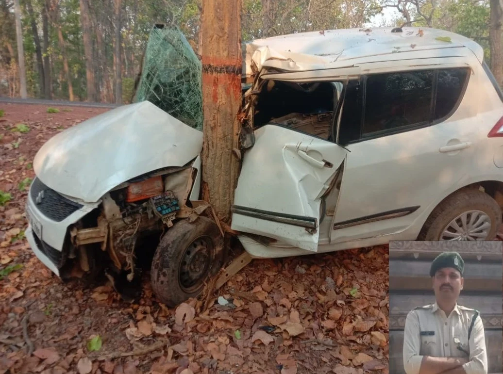 CG News: तेज रफ्तार का कहर, पेड़ से टकराई कार, वनरक्षक की दर्दनाक मौत...