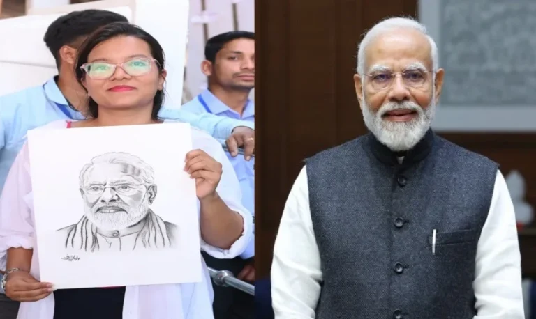 बच्ची की पेंटिंग देख भावुक हुए पीएम मोदी, बोले- बेटी, तुम्हें चिट्ठी भेजूंगा...