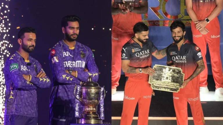 IPL 2025: RCB ने KKR के खिलाफ जीता टॉस, पहले गेंदबाजी का लिया फैसला, जानिए प्लेइंग इलेवन और मैच से जुड़ी हर अपडेट...