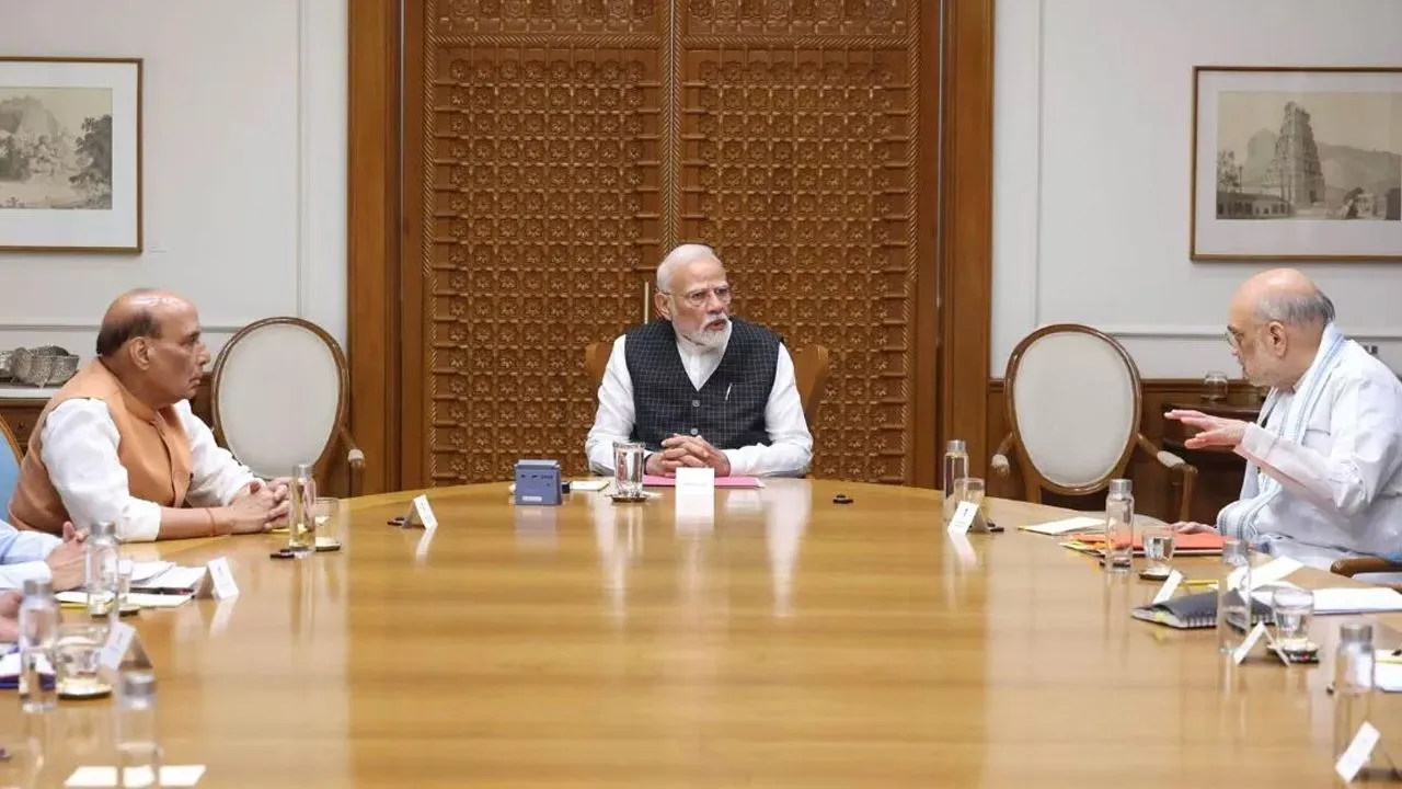 CCS meeting going on at PM Modi residence Ajit Doval amit shah and Rajnath Singh presented V jpg 1280x720 4g