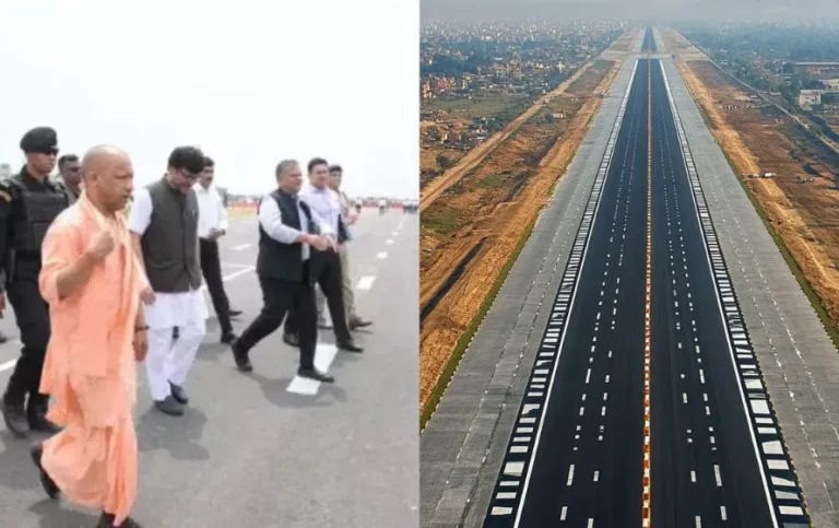 UP News: देश की पहली नाइट लैंडिंग हवाई पट्टी का सीएम योगी ने किया निरीक्षण...