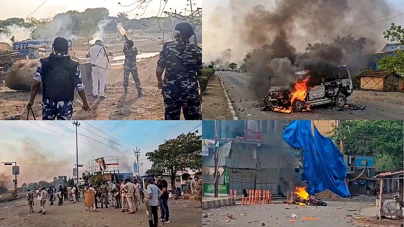 Violent protests against Waqf law in many parts of West Bengal