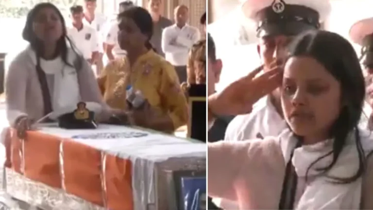 Pahalgam Terror Attack: पहलगाम आतंकी हमले में शहीद लेफ्टिनेंट विनय नरवाल को पत्नी ने दी भावुक विदाई...