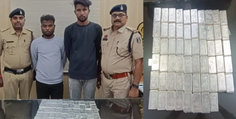 Raipur Breaking: बाइक सवार दो युवकों से 56 किलो चांदी बरामद, जांच जारी...