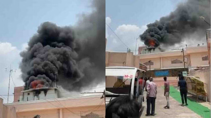 Fire in Mahakal temple