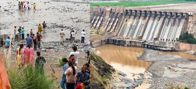 Chenab Water Level Declines