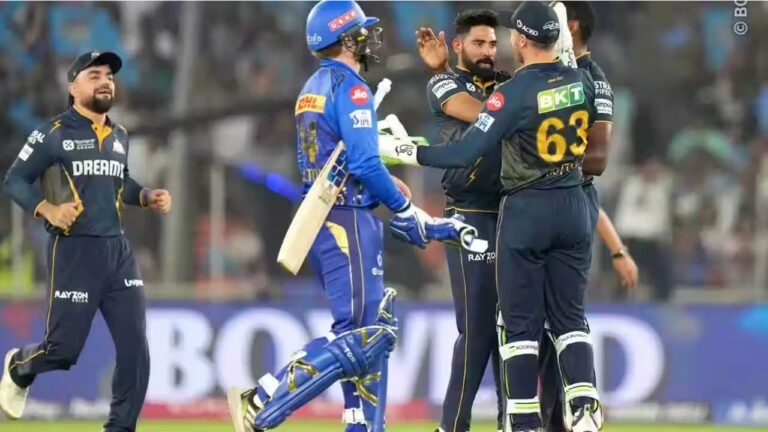 MI vs GT IPL 2025: मुंबई इंडियंस की पारी 155 पर सिमटी, गुजरात टाइटंस के गेंदबाजों का शानदार प्रदर्शन