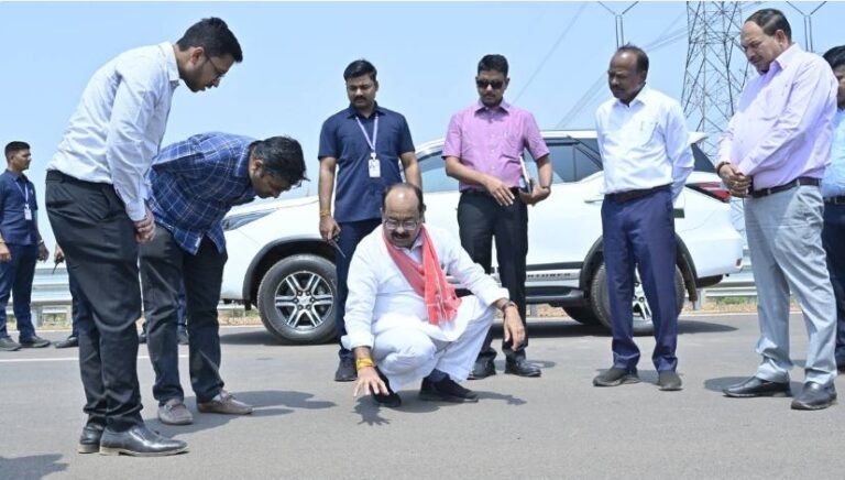 Deputy CM Arun Saw reached Abhanpur, did a surprise inspection of Raipur-Visakhapatnam Expressway